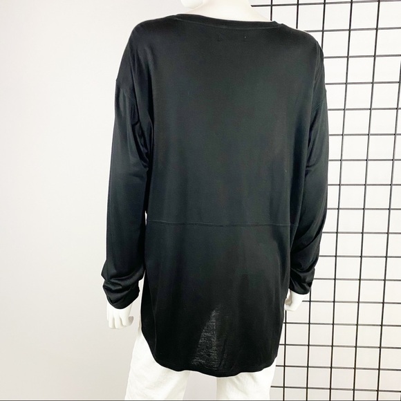 MADEWELL Color Block Knit V Neck Top L - Picture 2 of 6